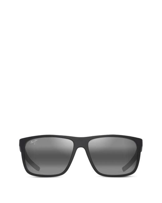 Maui Jim Gray Rectangle-Frame Sunglasses for men