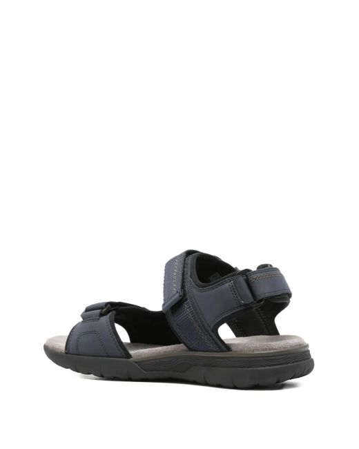 Geox Black Buckle-Strap Sandals for men