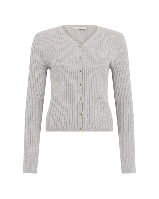 Vince Button-Up Vest in het White
