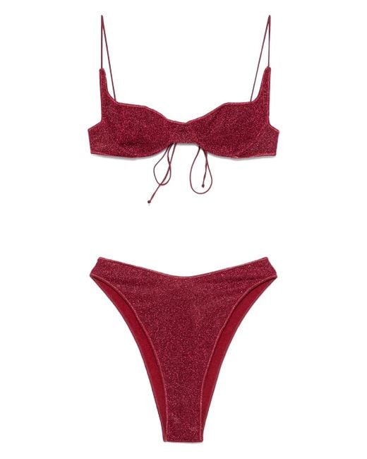 Oseree Red Lumiere Balconette 90S Set