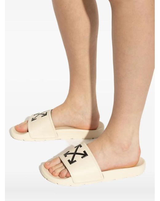 Off-White c/o Virgil Abloh ロゴ サンダル Natural