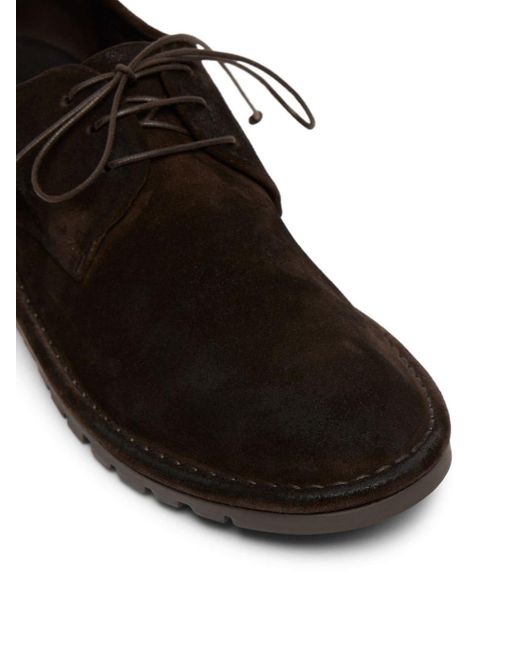 Marsèll Black Sancrispa Suede Derby Shoes for men