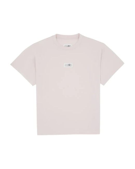 MM6 by Maison Margiela Pink Crew-Neck T-Shirt for men