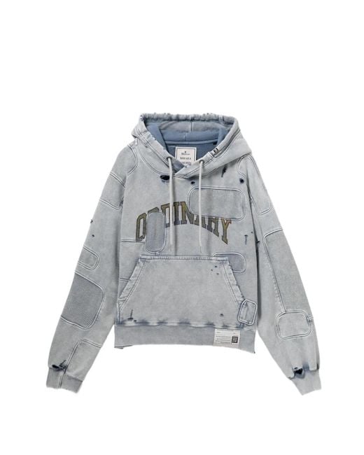 Maison Mihara Yasuhiro Gray Printed Hoodie