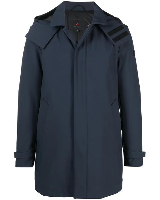 Peuterey Blue Logo Patch Rain Jacket for men