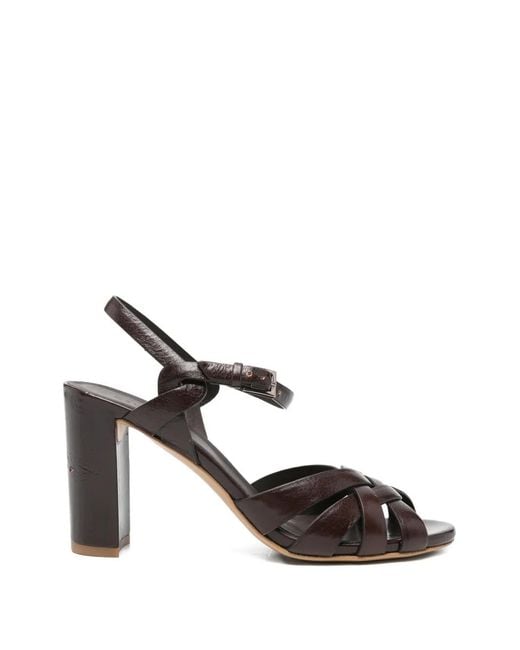 Roberto Del Carlo White Atene Interwoven-Strap Buckle-Fastening Sandals
