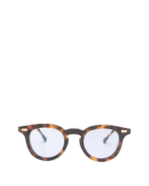 Kyme Brown Lunettes De Soleil Massimo À Monture Ronde