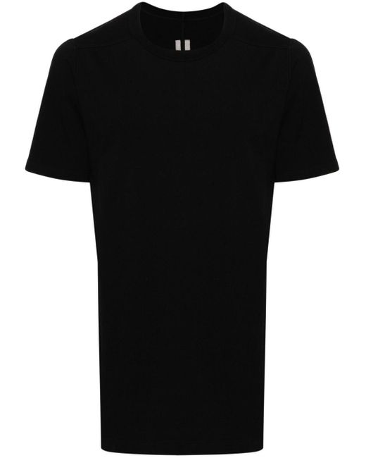 T-shirt en coton à empiècements Rick Owens pour homme en coloris Black