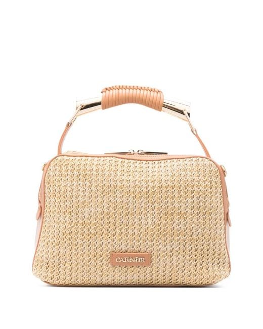 CafeNoir Natural Logo-Plaque Tote Bag