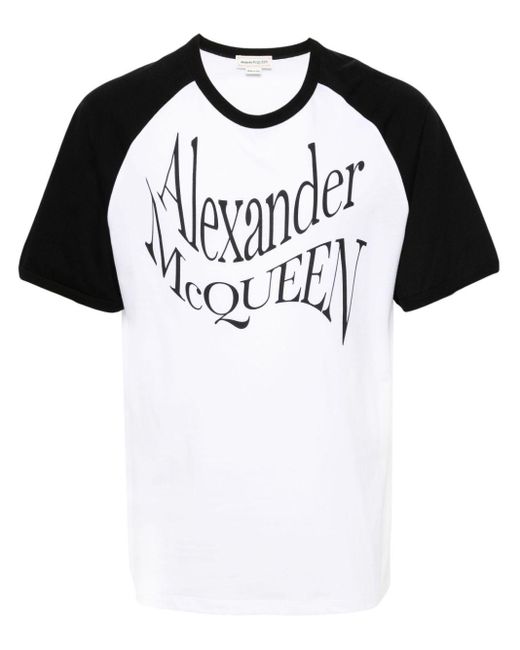 Alexander McQueen T-Shirt mit Logo-Print in Black für Herren