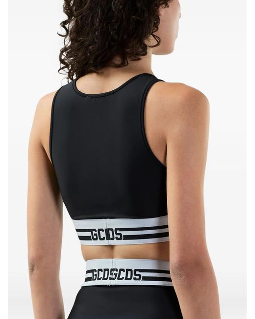Gcds Black Logo-Embellishment Tank Top