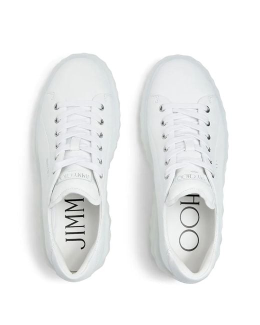 Jimmy Choo White Sneakers Diamond