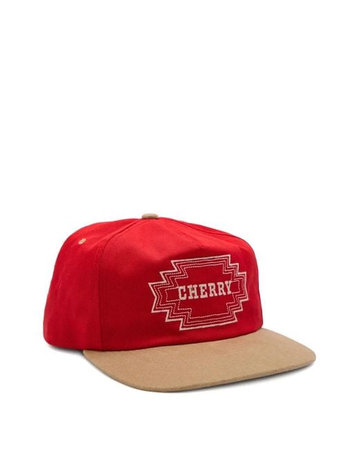 CHERRY LA Logo-Embroidered Cap for men
