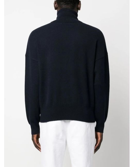 Extreme Cashmere Blue Roll Neck Knitted Jumper