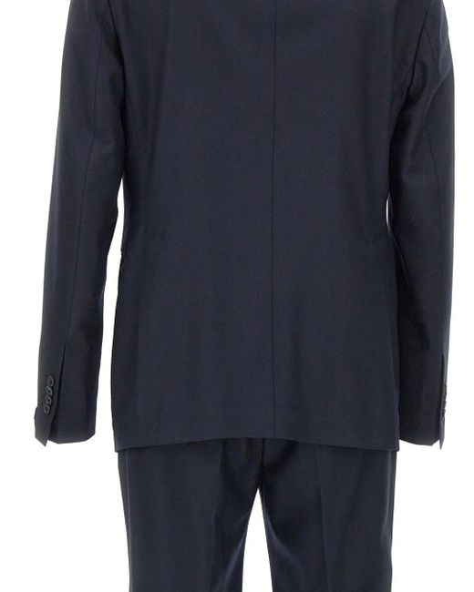 Tagliatore Anzug Mit Schmalem Revers in Blue für Herren