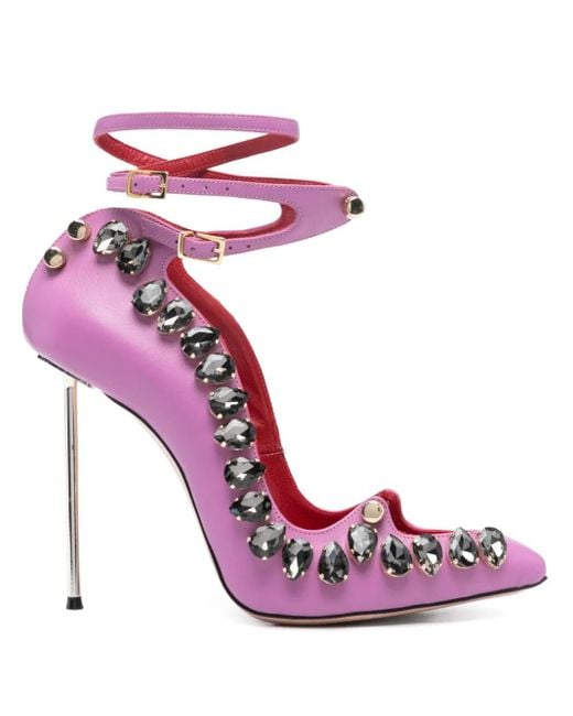 HARDOT Pink 110Mm Harlot Diamond Pumps