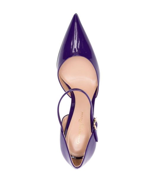 Gianvito Rossi 110mm Patent Leather Pumps in Purple Lyst