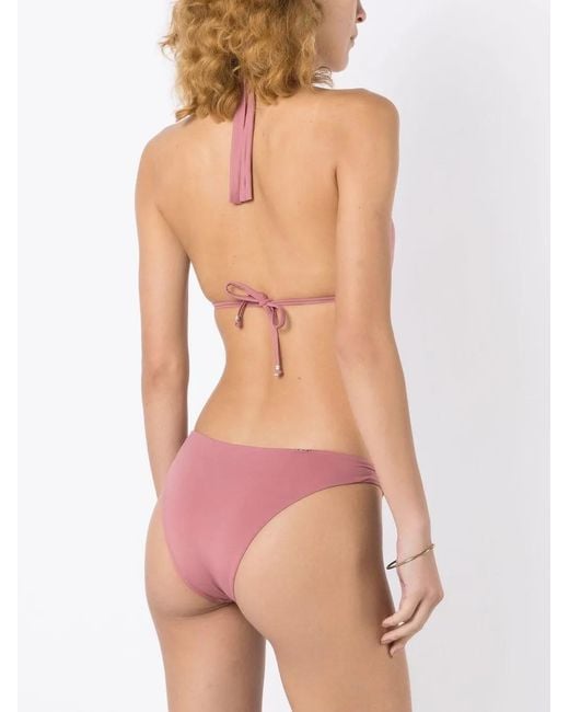 Amir Slama Pink Halterneck Non-Wired Bikini Set