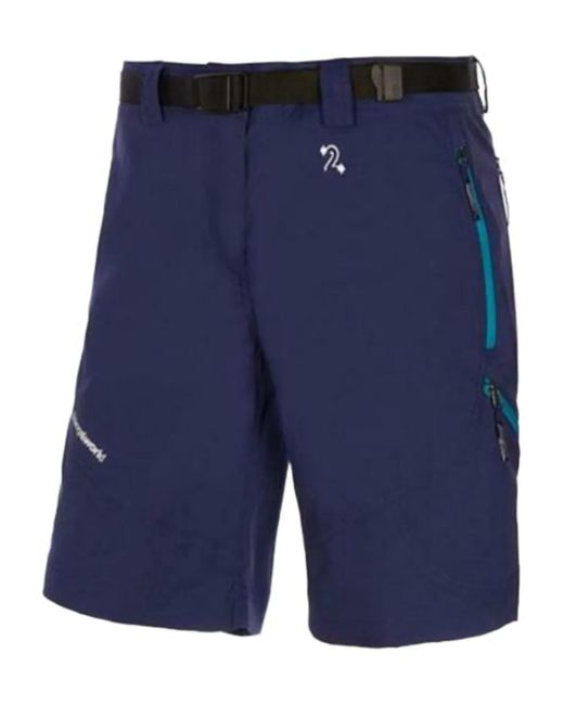Trangoworld Blue Assy Belted Hiking Shorts