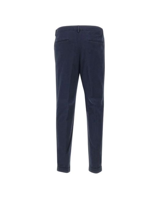 Devore Blue Pleated Trousers for men
