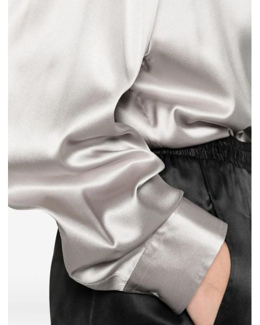Chemise En Soie À Boutonnière Ermanno Scervino en coloris White