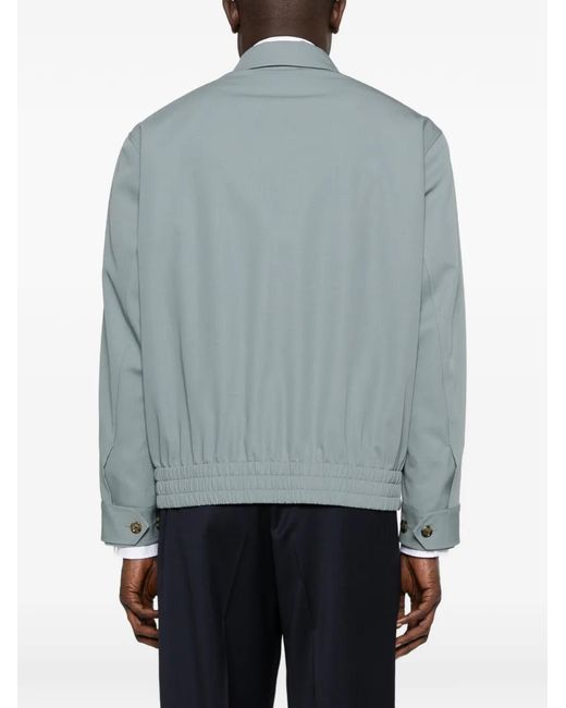 Lardini Blue Aiden Zip-Up Jacket for men