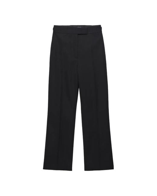Prada Black Compact Gabardine Pants