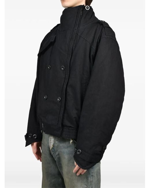 NO/FAITH STUDIOS Black Balloon-Silhouette Jacket for men