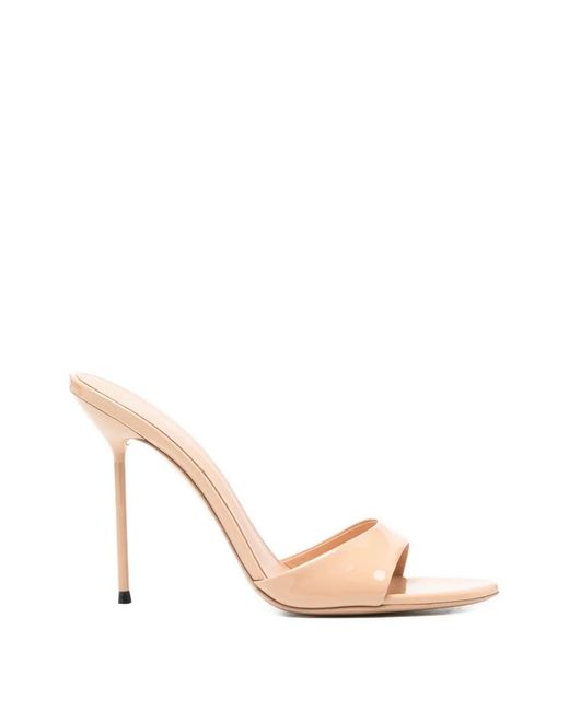 Paris Texas Natural Lidia Stiletto-Heel Sandals