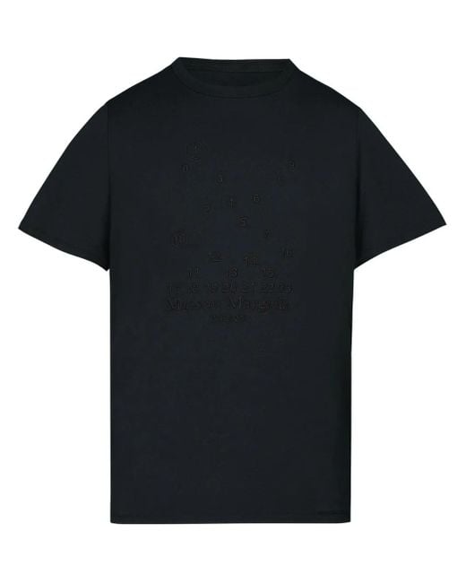 Maison Margiela Black T-shirt With Embroidery for men