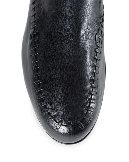 Ann Demeulemeester Black Whipstitch-Detail Mules for men