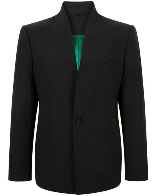 Shanghai Tang Black X Chen Wool Jacket for men