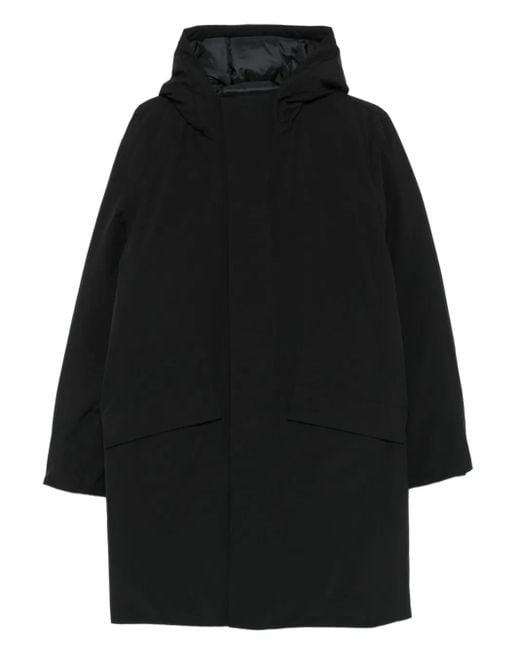 メンズ Sandro フーデッド パネルコート Black