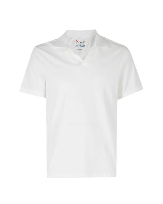 Mc2 Saint Barth White Cotton Elastane Charles T-Shirt for men