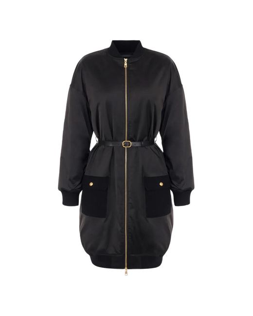 Elisabetta Franchi Black Down Jacket