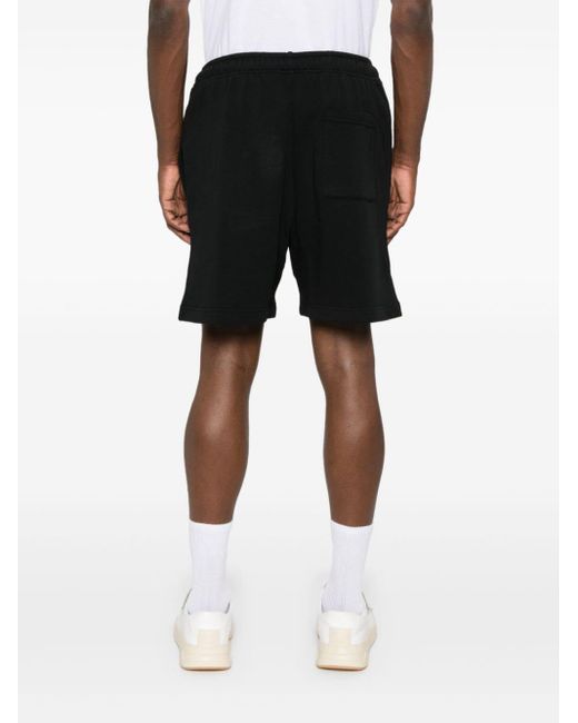 Acne Black Organic-cotton Jersey Shorts
