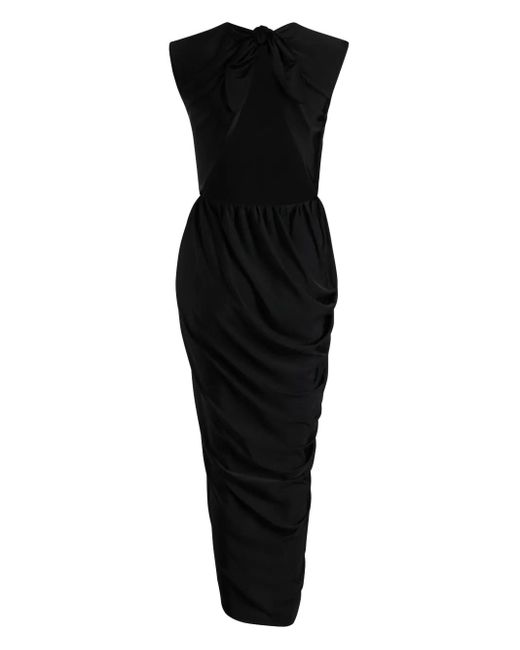 Patou Black Rückenfreies Midikleid