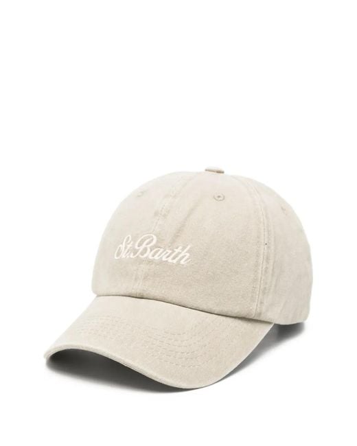 Mc2 Saint Barth Natural Davis N Logo-Embroidered Baseball Cap for men
