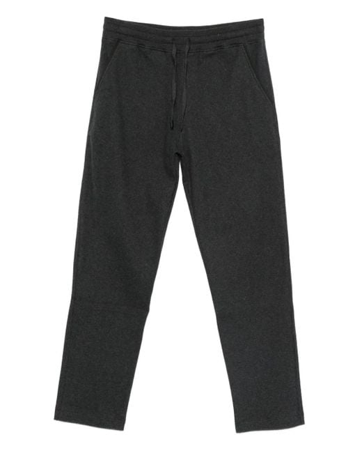Canali Gray Cotton Blend Track Pants for men