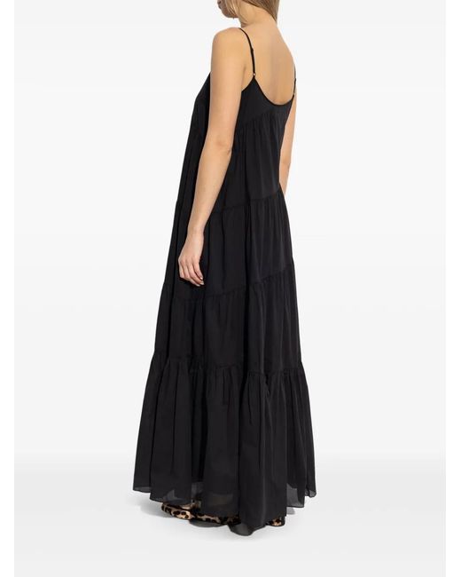 MICHAEL Michael Kors Black Cotton Tiered Dress