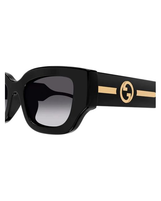 Gucci Black Interlocking G-Logo Sunglasses