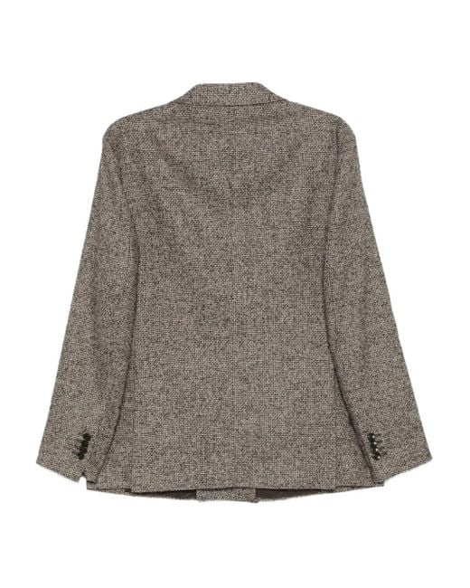 Tagliatore Brown Double-Breasted Wool Jacket for men