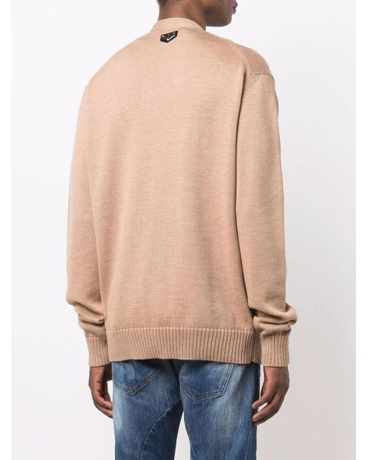 Philipp Plein Pink Cardigan for men