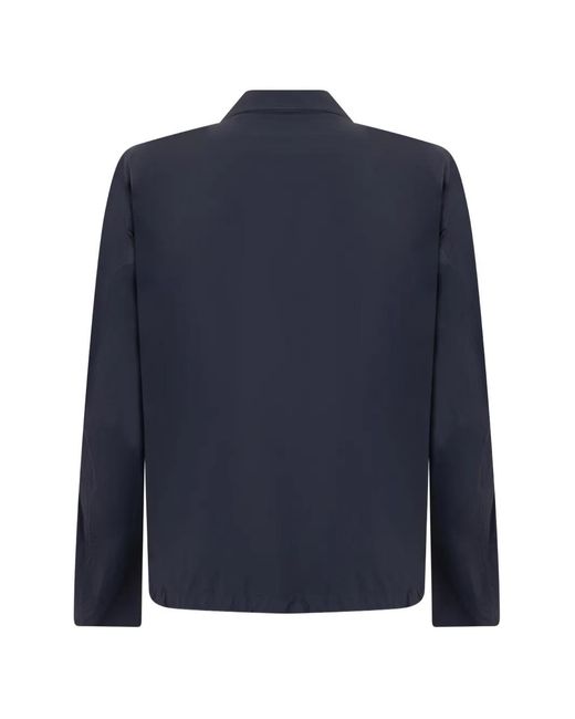 Herno Blue Button-Up Collared Jacket for men