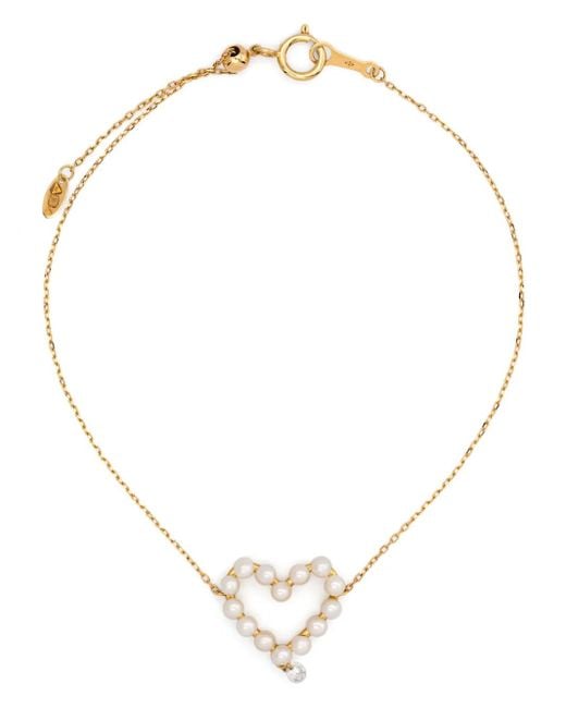 PERSÉE Natural 18Kt Aphrodite Diamond And Pearl Bracelet
