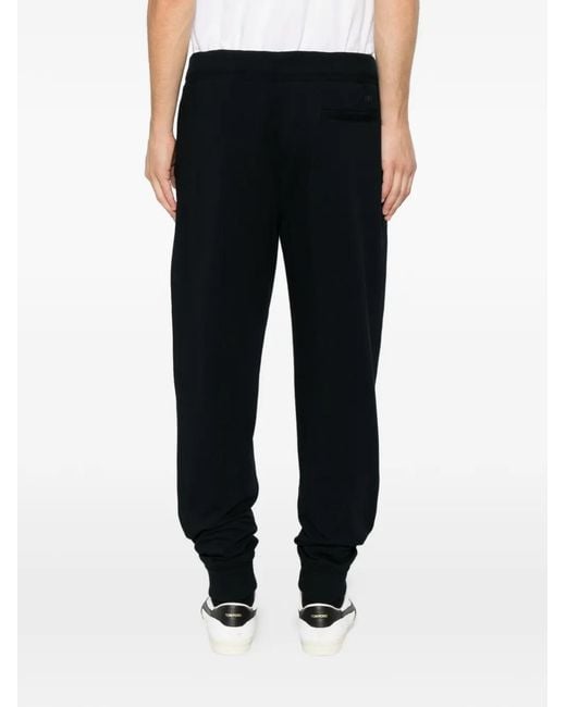 Zegna Black Elasticated-Waistband Track Pants for men
