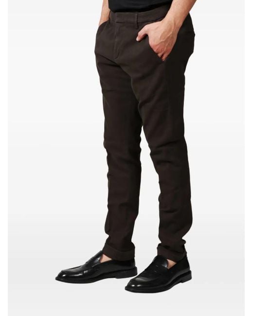 Dondup Black Gaubert Button Trousers for men