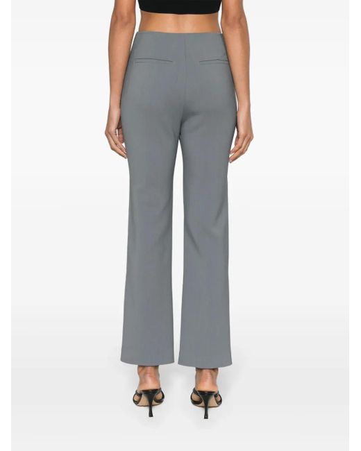Nanushka Gray Erinna Straight-Leg Trousers