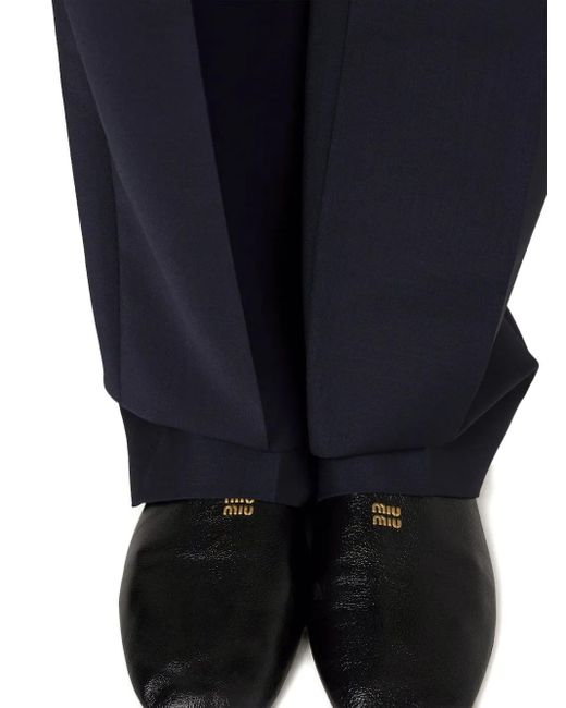 Pantalon De Jogging À Détails Rayés Miu Miu en coloris Blue