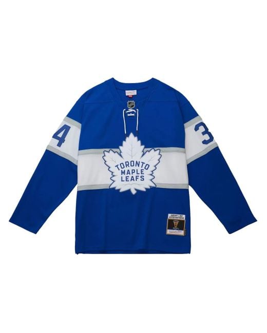 Mitchell & Ness Blue 2017 Auston Mathews Toronto Maple Leafs Jersey for men